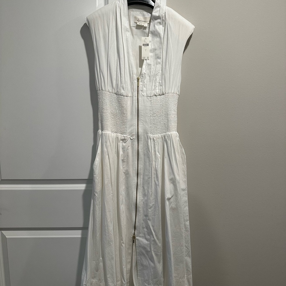 Anthropologie White Maxi Dress